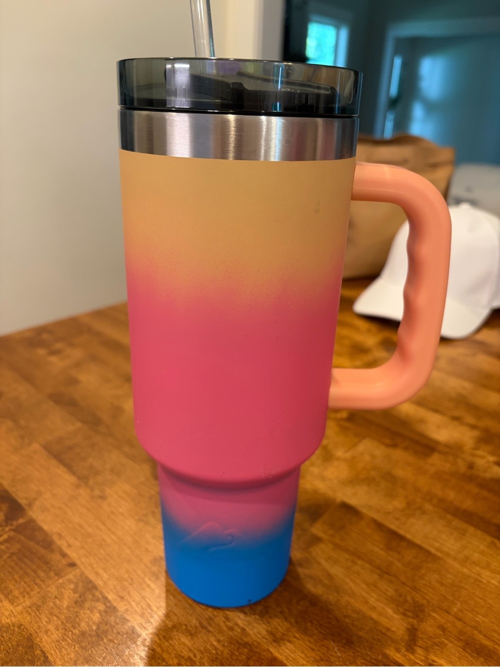 Ozark Trail Ombre Travel Tumbler - Peach, Pink & Blue